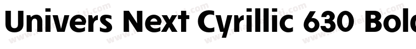 Univers Next Cyrillic 630 Bold字体转换